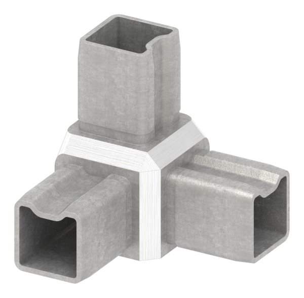 Connector for pipe 25x25x2mm, V4A