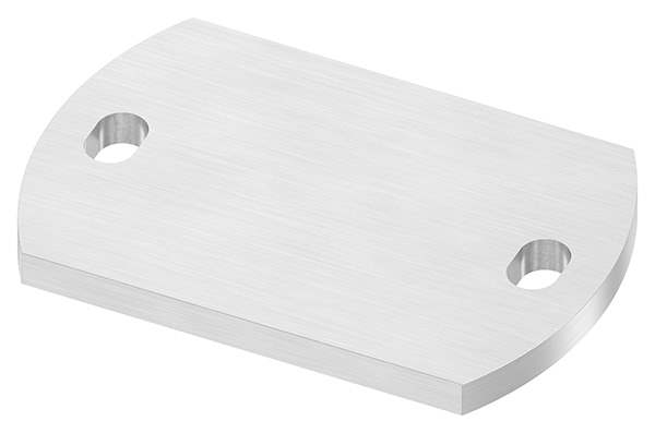 Anchor plate, 150 x 100 x 10mm, with longitudinal grinding, V2A
