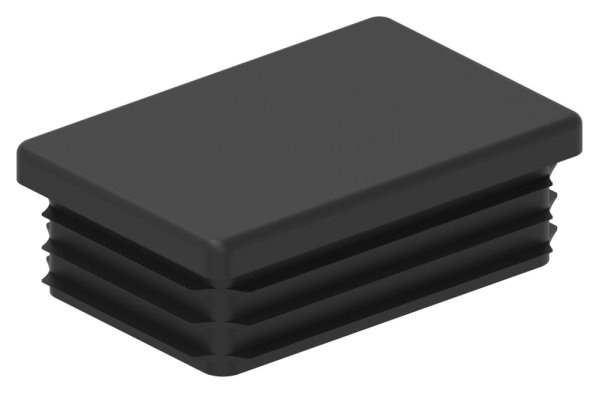 Plastic cap for rectangular tube 60x40mm