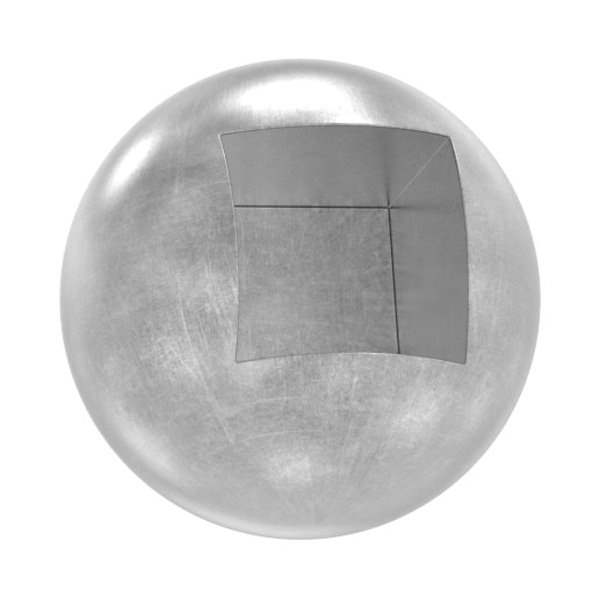 Solid ball 25mm; with blind hole 12.3 x 12.3mm