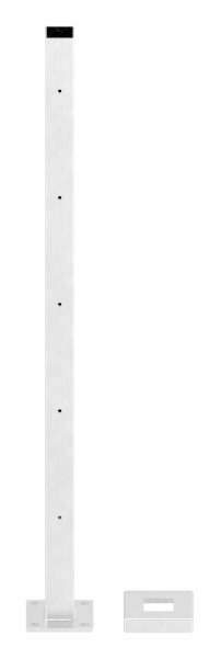 Stainless steel post V2A for floor mounting, length 880mm