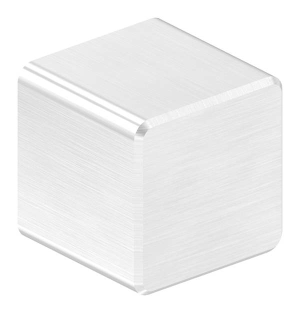 End cap for 12 x 12mm square, V2A