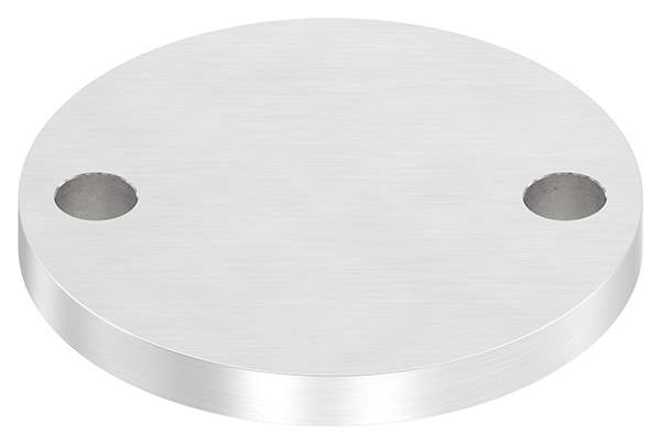 Anchor plate Ø 100 x 10mm, with longitudinal grinding, V2A