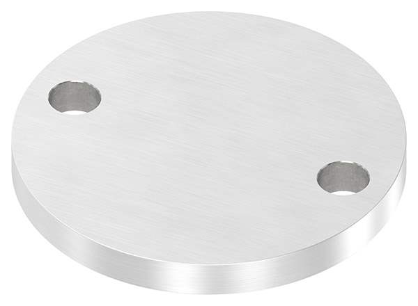 Anchor plate Ø 100 x 10mm, with longitudinal grinding, V2A