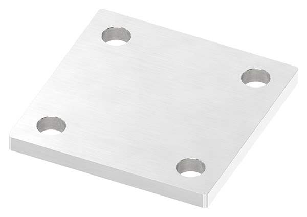 Anchor plate, 100 x 100 x 8mm, with longitudinal grinding, V4A
