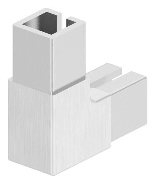 Corner connector for clamping profile 20 x 20 x 1.25 mm