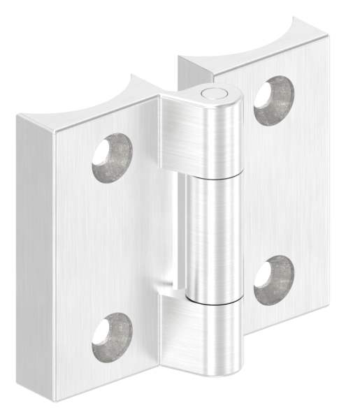 Screw-on hinge for pipe 42.4mm, V4A
