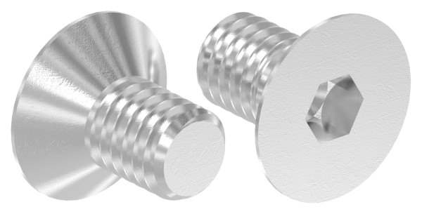 Countersunk screw M6 x 10, A4, ISO 10642