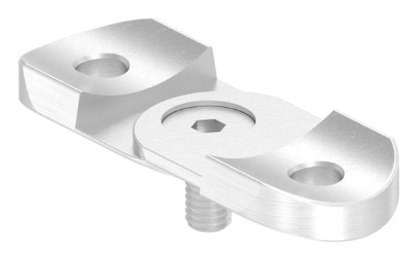 Retaining plate adjustable, for tube 42.4mm, V4A