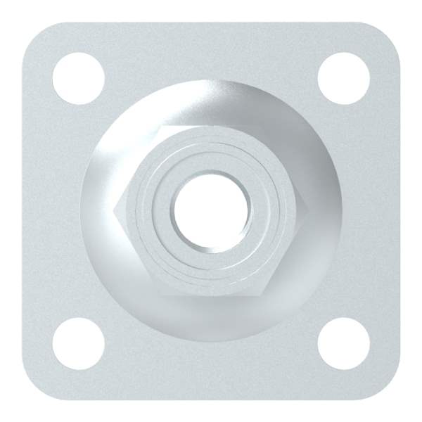 Adjustable wall plate for M18, galvanized