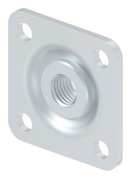 Adjustable wall plate for M20, galvanized