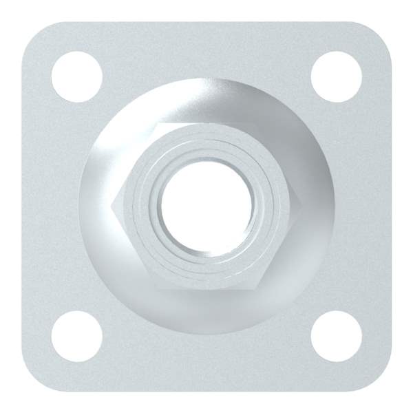 Adjustable wall plate for M22, galvanized
