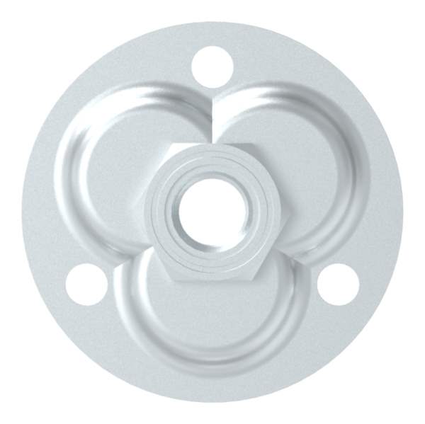 Adjustable wall plate for M20, galvanized