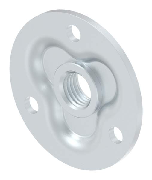 Adjustable wall plate for M24, galvanized