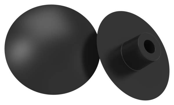 Plastic cap for hexagon socket screw M6,black