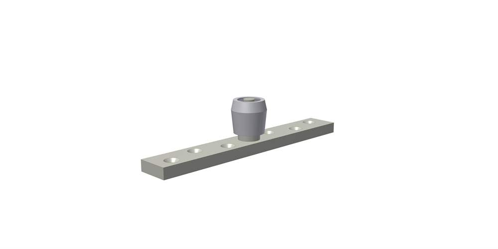 Floor guide roller with plate size 32