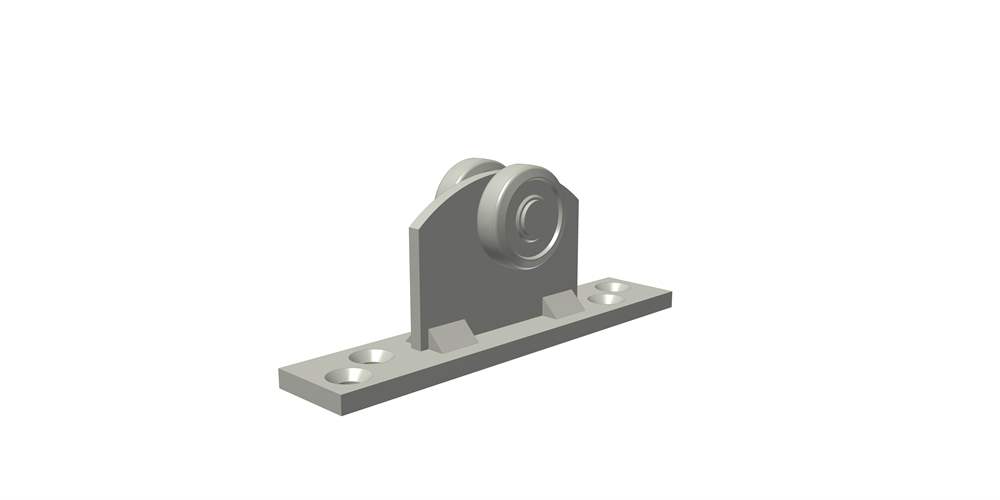 Single roller with flange size 0